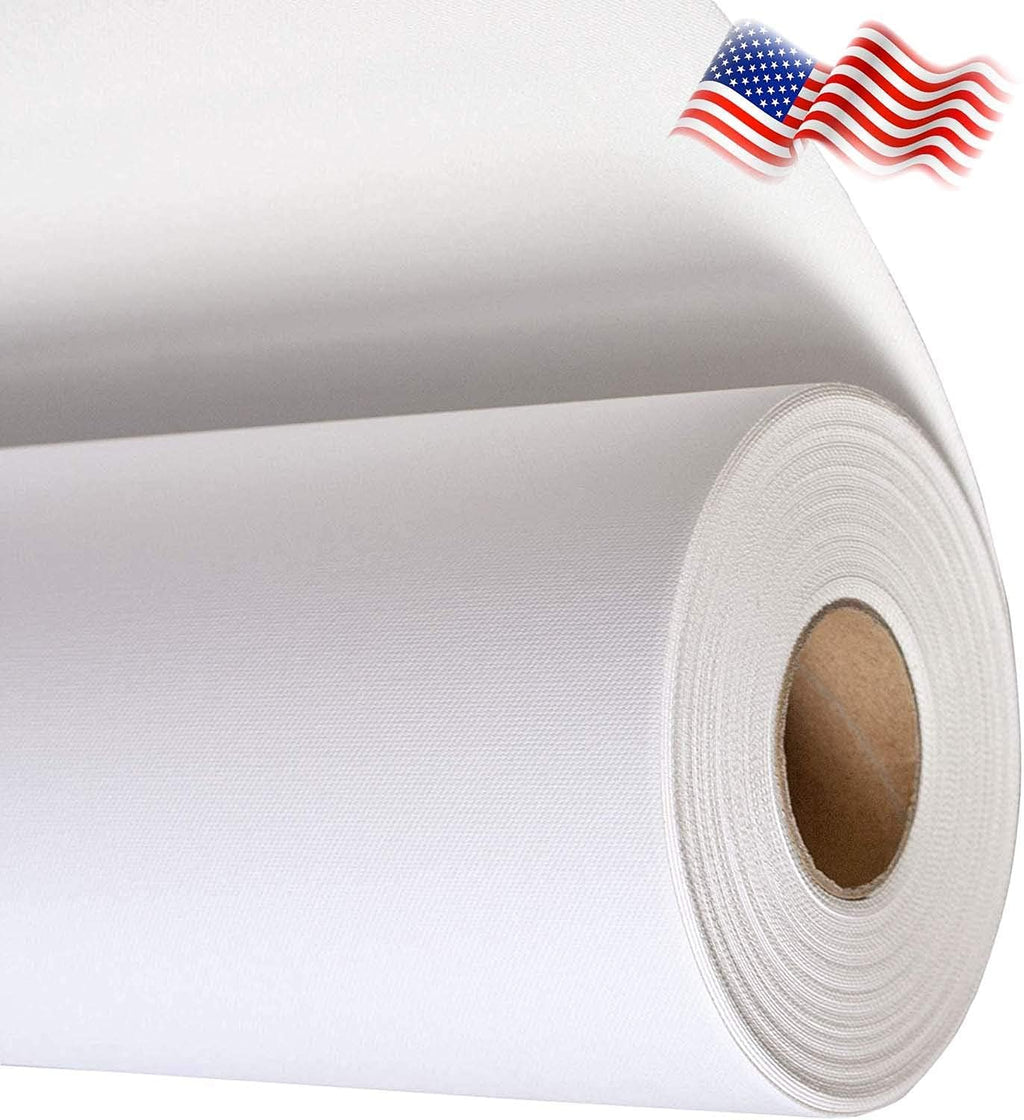 17x40ft Roll Waterproof White Matte Inkjet Canvas O254774