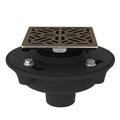 Cast Iron 2x22 No Hub Drain Kit with Decorative Cover - English Bronze Y9304
