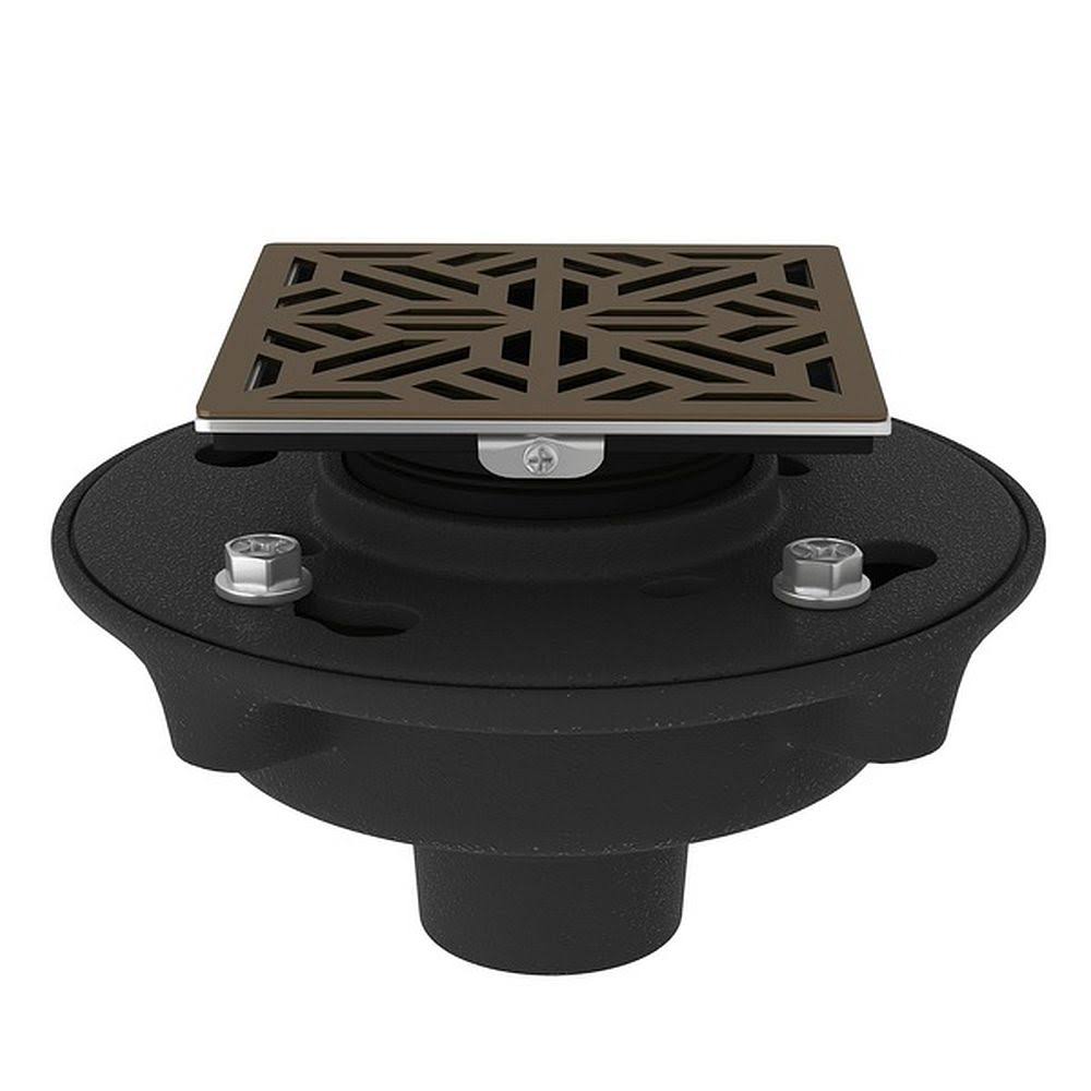 Cast Iron 2x22 No Hub Drain Kit with Decorative Cover - English Bronze Y9304