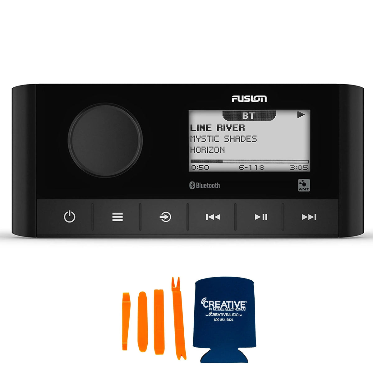 Marine Stereo With 1 Pair of 6.5" White Grill Marine Speakers W741059