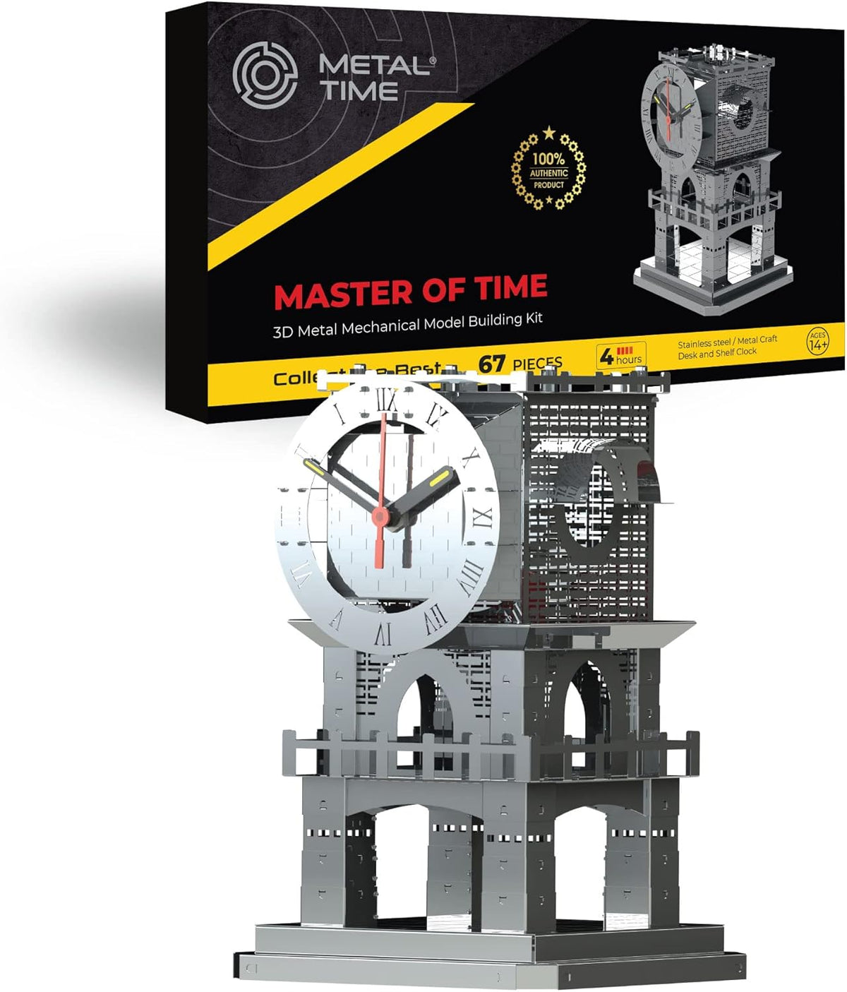 3D Metal Puzzle Clock Model Kits N9710