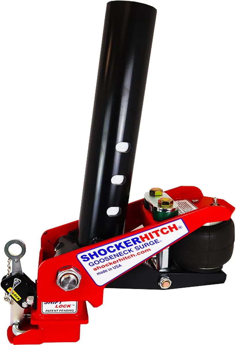 Gooseneck Air Hitch & Coupler, Round 3-15/16 Angled Pin 30K SL Coupler U90911