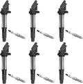 6pcs Ignition Coil & Spark Plug for BMW X1067