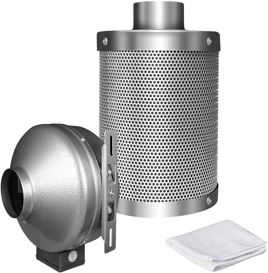 4 Inch Carbon Filter & Inline Combo Fan with Pre-Filter X175201