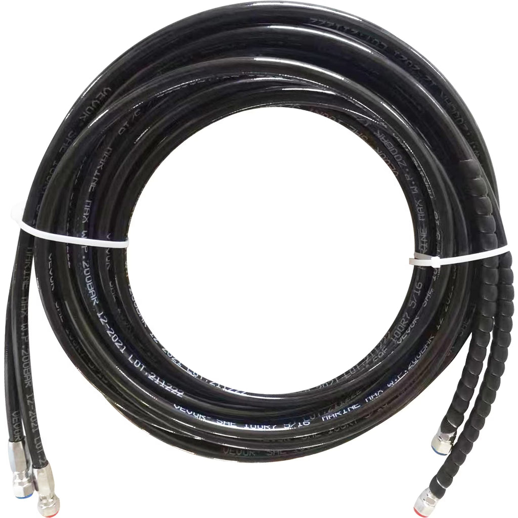 Hydraulic Steering Hose Kit, 2 Pcs 24 ft Boat Hose Kit S1919