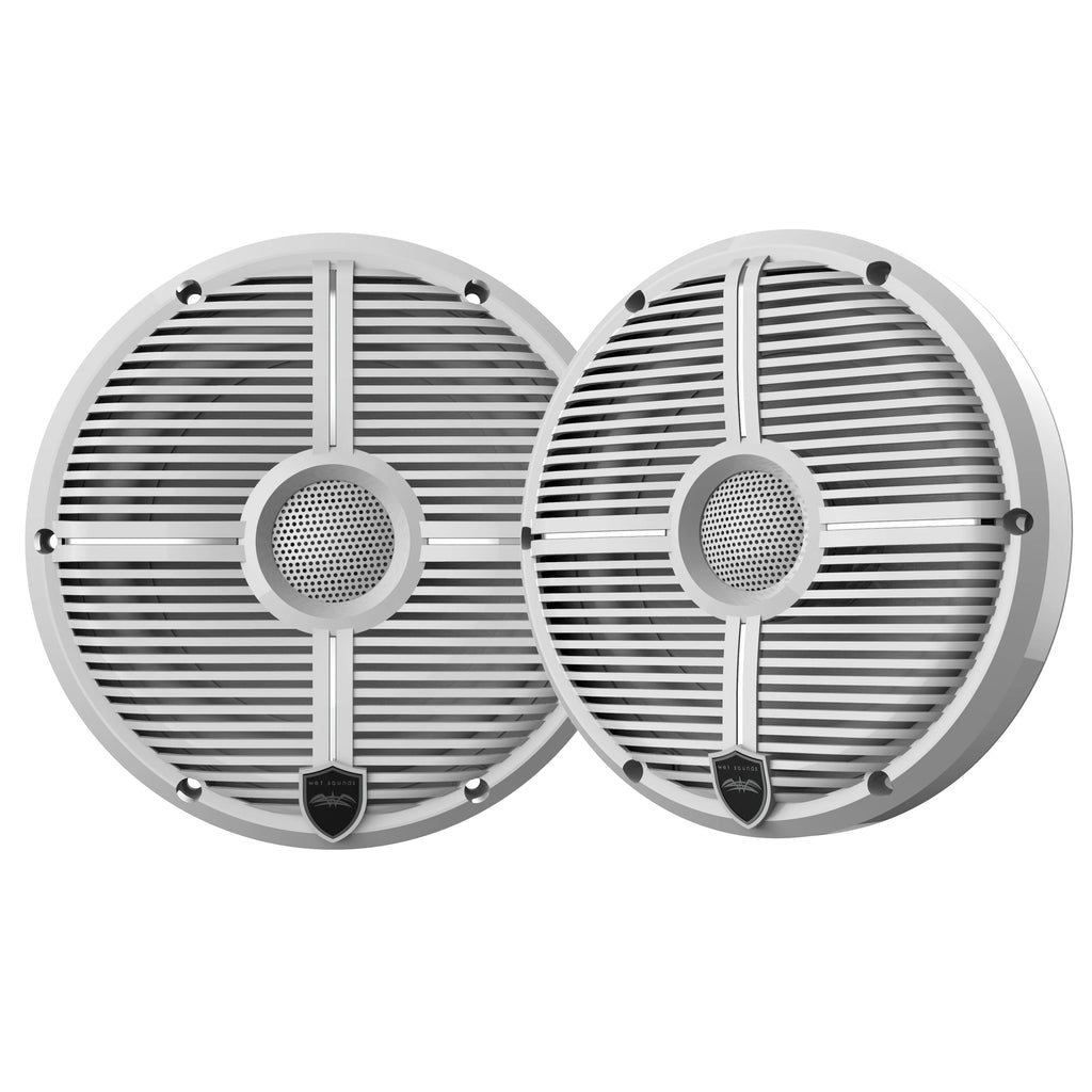 Marine Stereo With 1 Pair of 6.5" White Grill Marine Speakers W741059