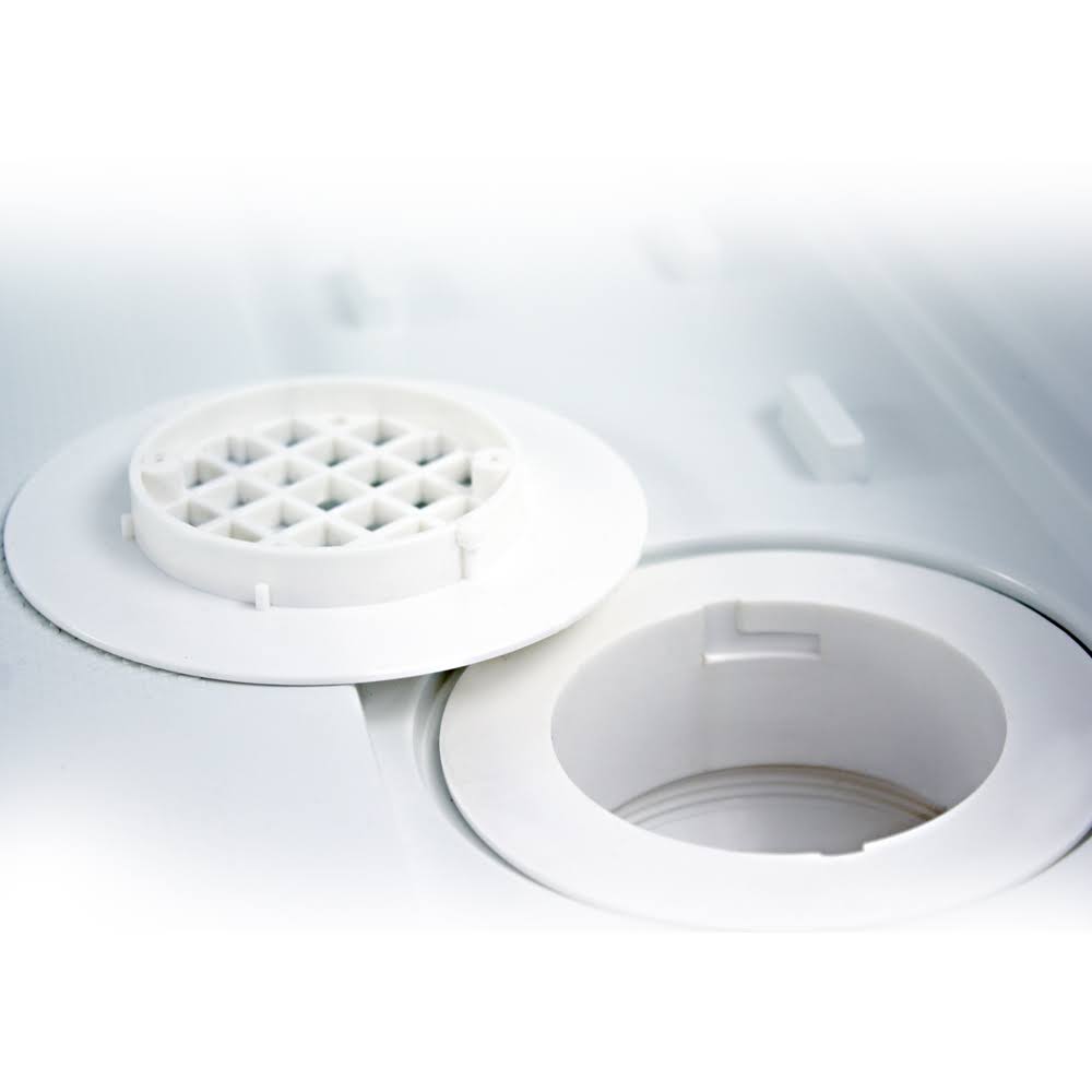 Grey Rectangular Alcove Shower Base with Left Hand Drain T56739