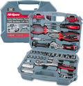 67 Piece Auto Mechanics Tool Kit with SAE Sockets, Ratchet Set and Tool Box H7860