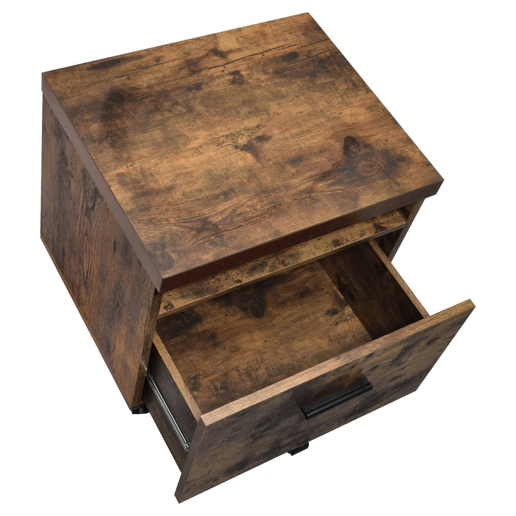 Oak 1 Drawer File Cabinet F803