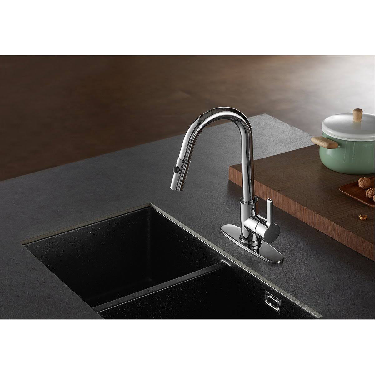 Oil Rubbed Bronze Pull-Down Kitchen Faucet H8429