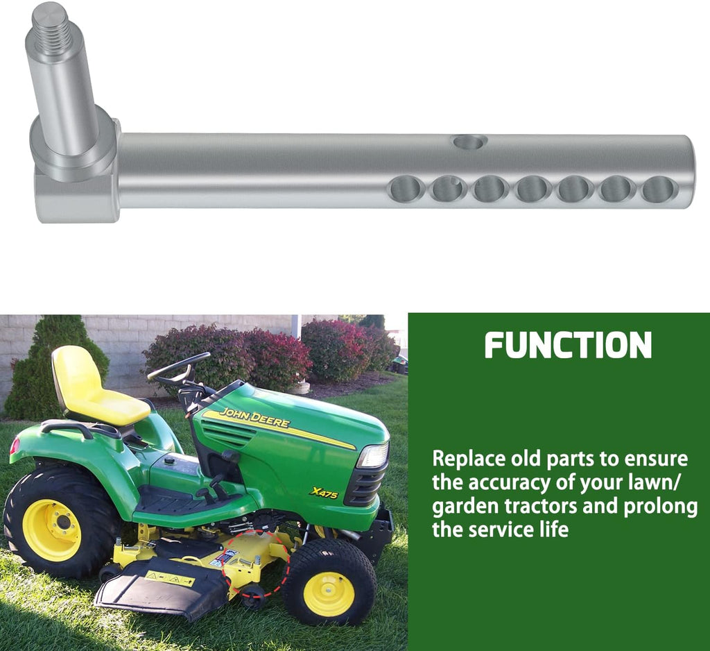 Replace for John Deere Mower Deck Gage Wheel Arm, Pack of 2 F637129