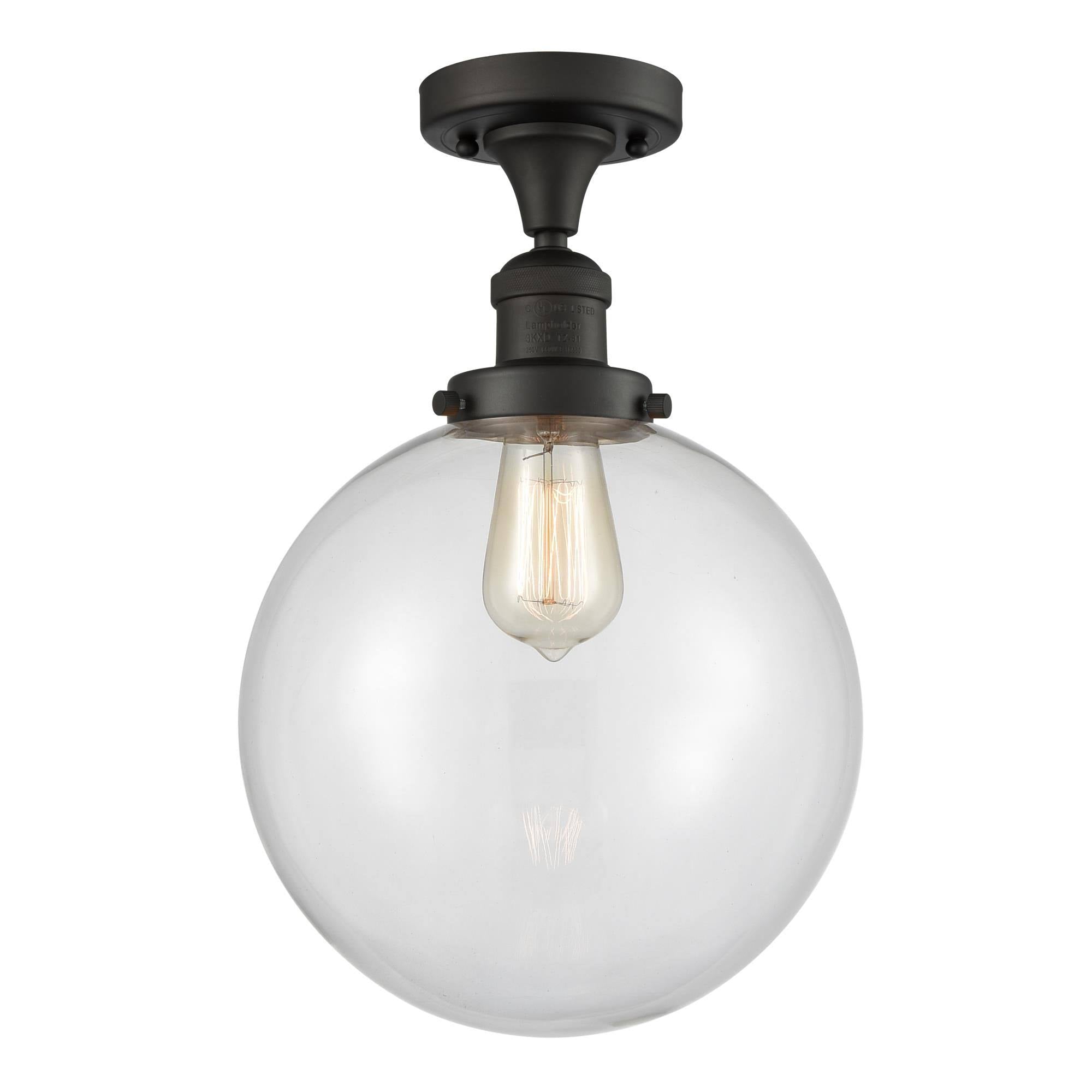 Oil Rubbed Bronze Semi-Flush Mount Light H23593