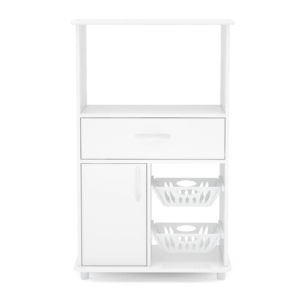 White Microwave Cart M6273