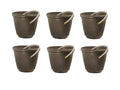 Resin Wicker Garden Water Hose Storage Holder Pot (6 Pack) J138222