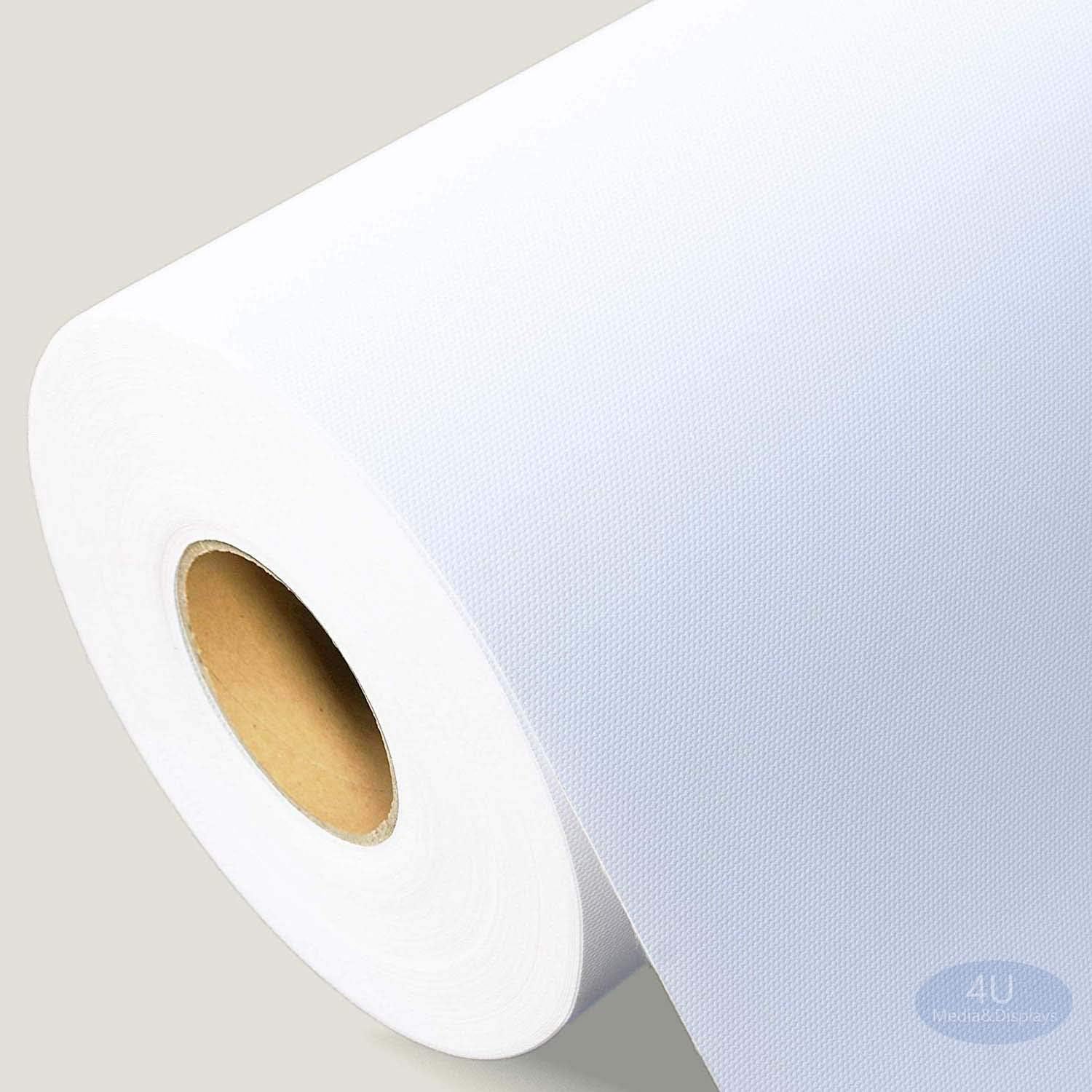 17x40ft Roll Waterproof White Matte Inkjet Canvas O254774