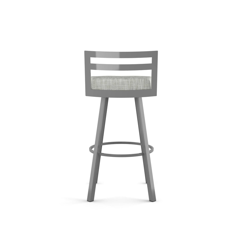Black Faux Leather Swivel Counter Stool P804704