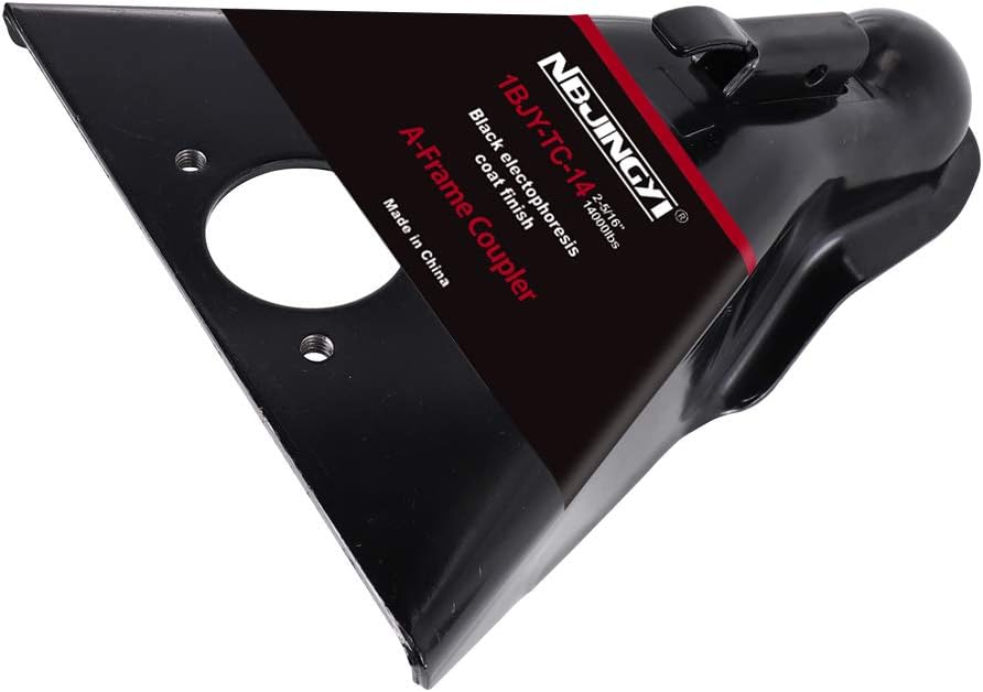 2-5/16" 14000LBS A-Frame Trailer Coupler, Powder Coated Black Pack of 2 W66451