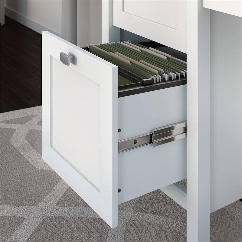Computer Desk with 2 Drawer Pedestal and Organizer B8526