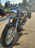 Blue LED Headlight for Honda VTX 1300 and 1800 with Bracket and Hardware W8841