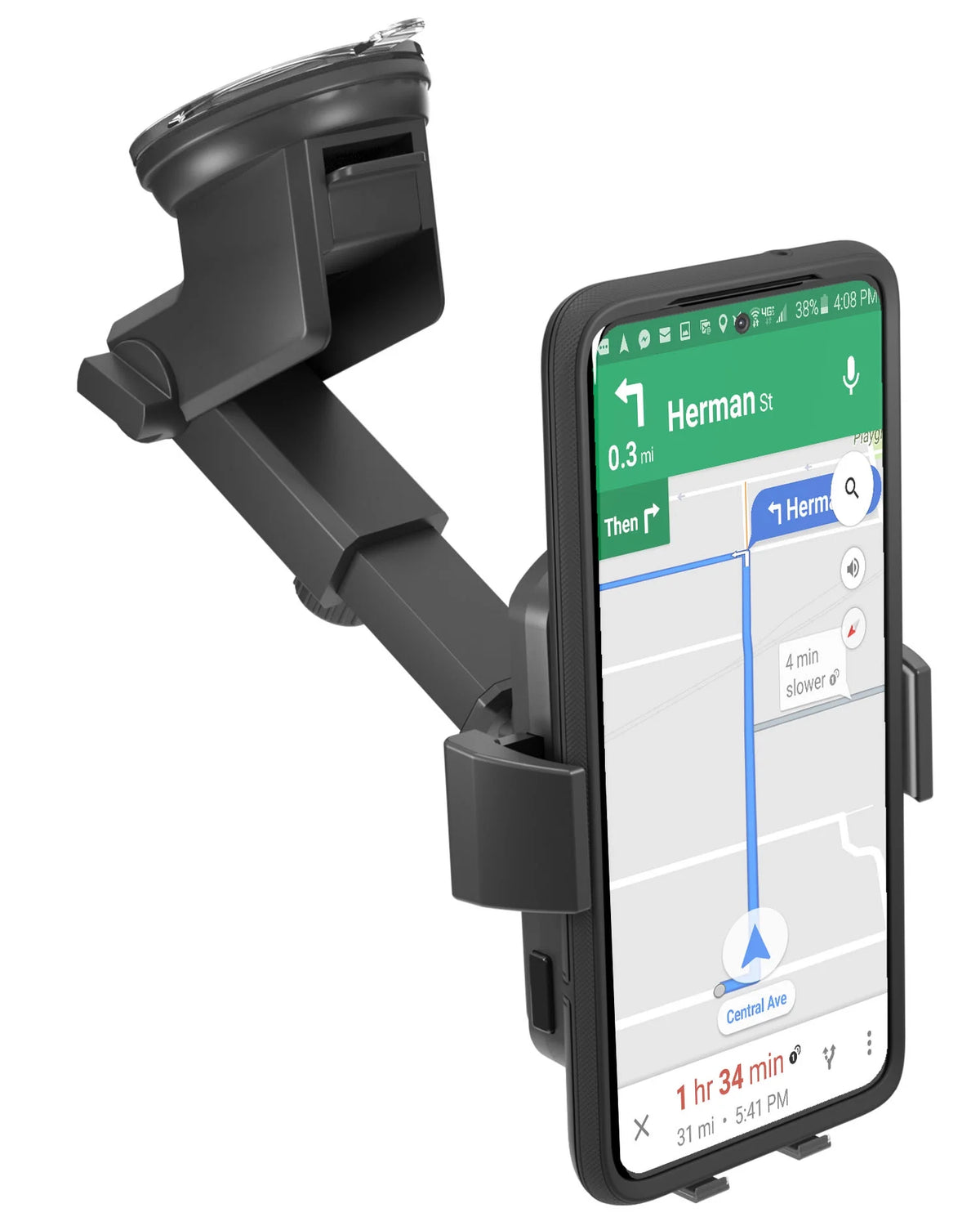 Wireless Charging Car Phone Holder with Suction Mount Q3850