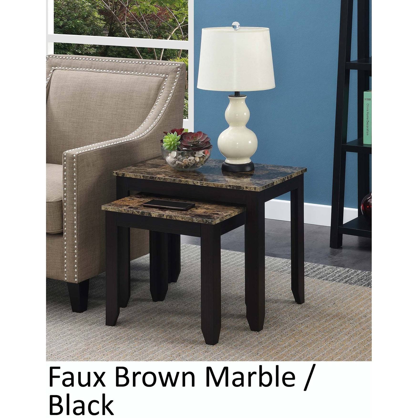 Brown Nesting End Table E61875