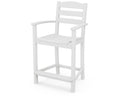 White Counter Arm Chair J139