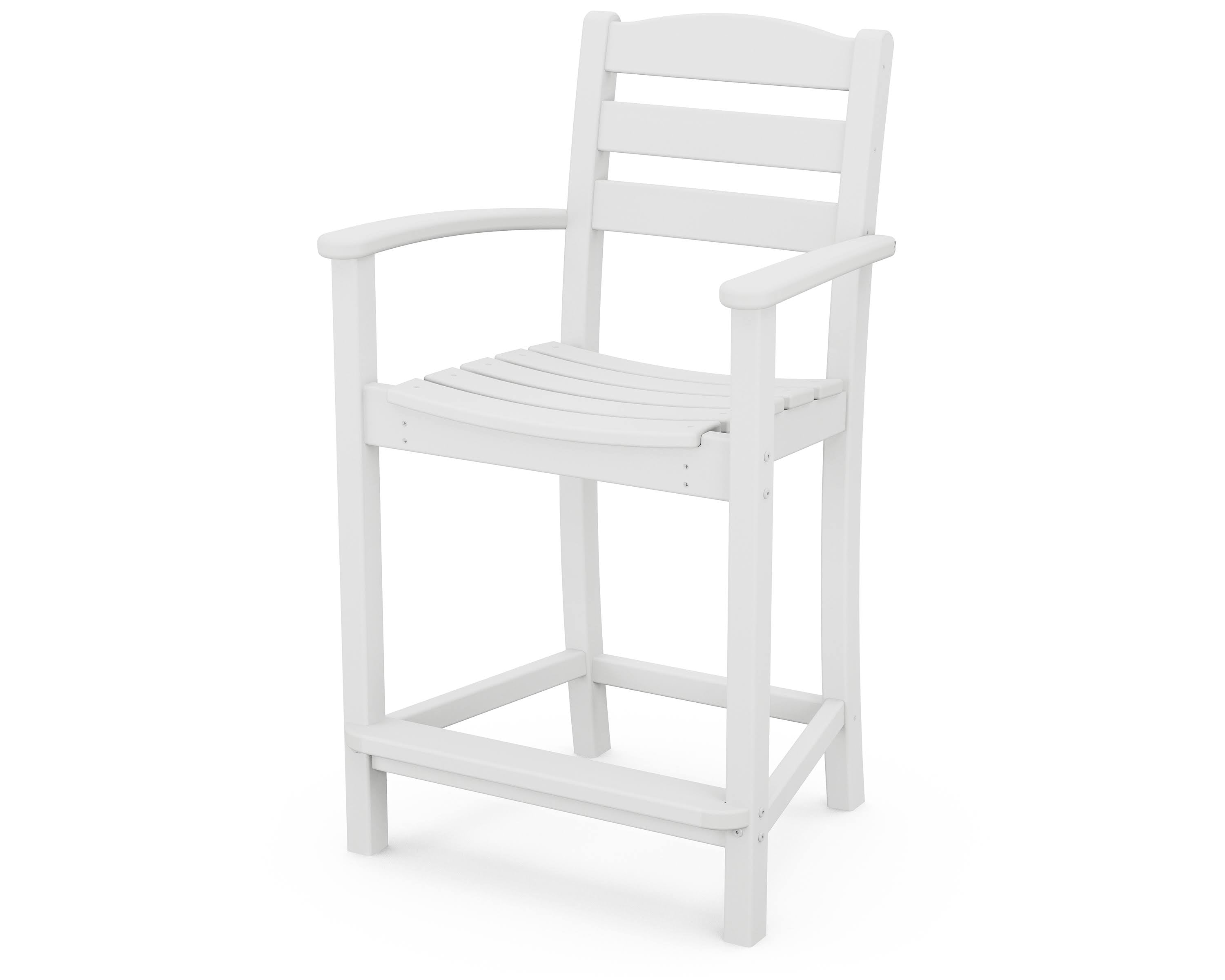 White Counter Arm Chair J139