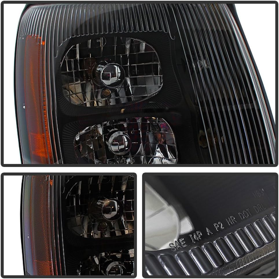 Black Headlights for 2003-2006 Cadillac Escalade (HID Model Only) I9025