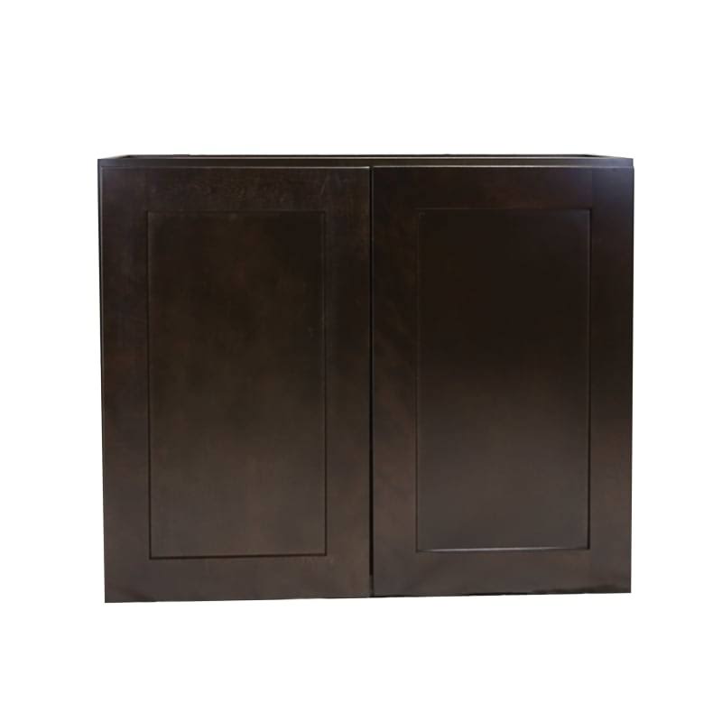 33x22 Fully Assembled Kitchen Wall Cabinet, Espresso Shaker D887212