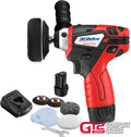 12V Cordless 3" Mini Polisher Tool Set with 2 Li-ion Batteries, Charger, and Accessory Kit S33294