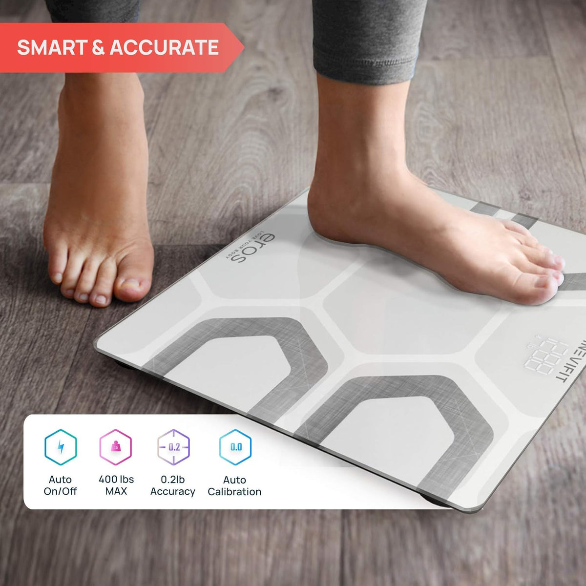 White Bluetooth Body Fat Scale Pack of 2 J617