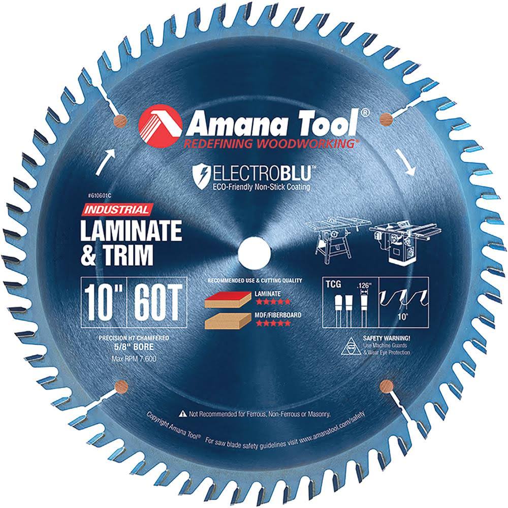 10x22 D x 60T TCG Carbide Tipped General Purpose Saw Blade L1235