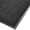 Charcoal Gray 3 ft x 6 ft High Traffic Scraper Entrance Mat X8149