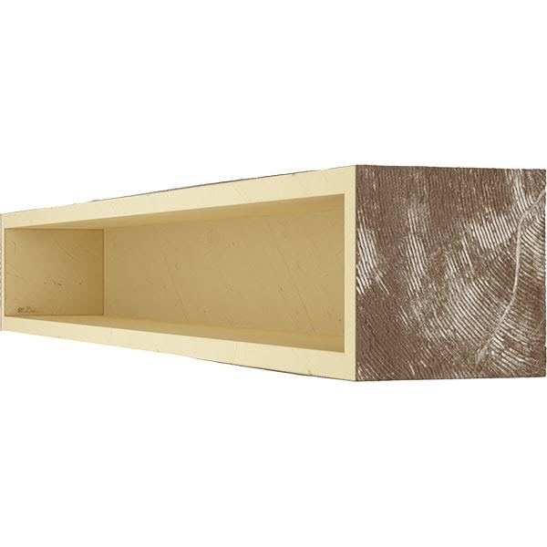 Knotty Pine Faux Wood Fireplace Mantel, Vintage Mahogany L154