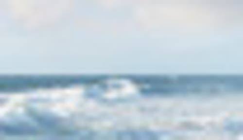 Shore and Waves Painting Print on Wrapped Canvas Q5193