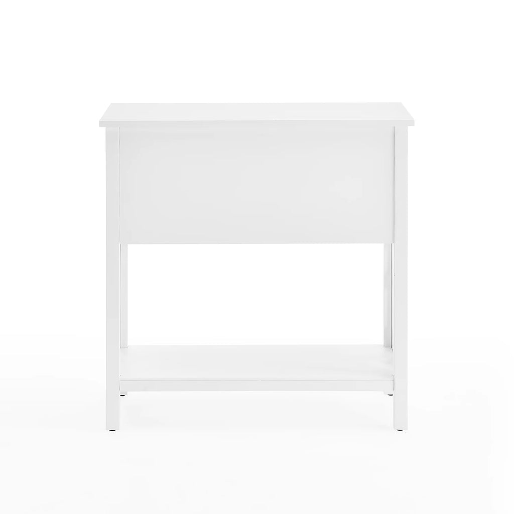 White Wood Console Table with 4-Drawers S685