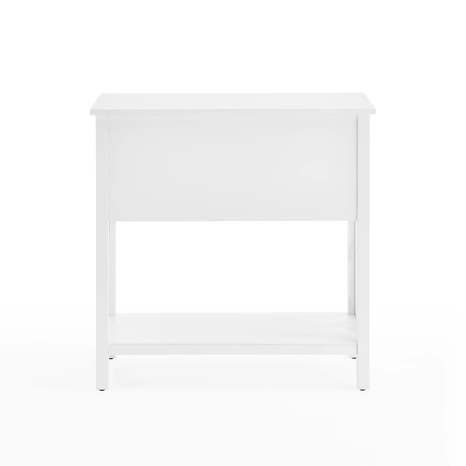 White Wood Console Table with 4-Drawers S685