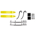 Sunburst Yellow 7 1/4 inch Snowmobile Skis with 8 inch Round Bars Kit I65973