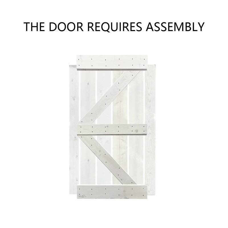 84 x 84 Colonial Maple Barn Door with Hardware Kit R937028