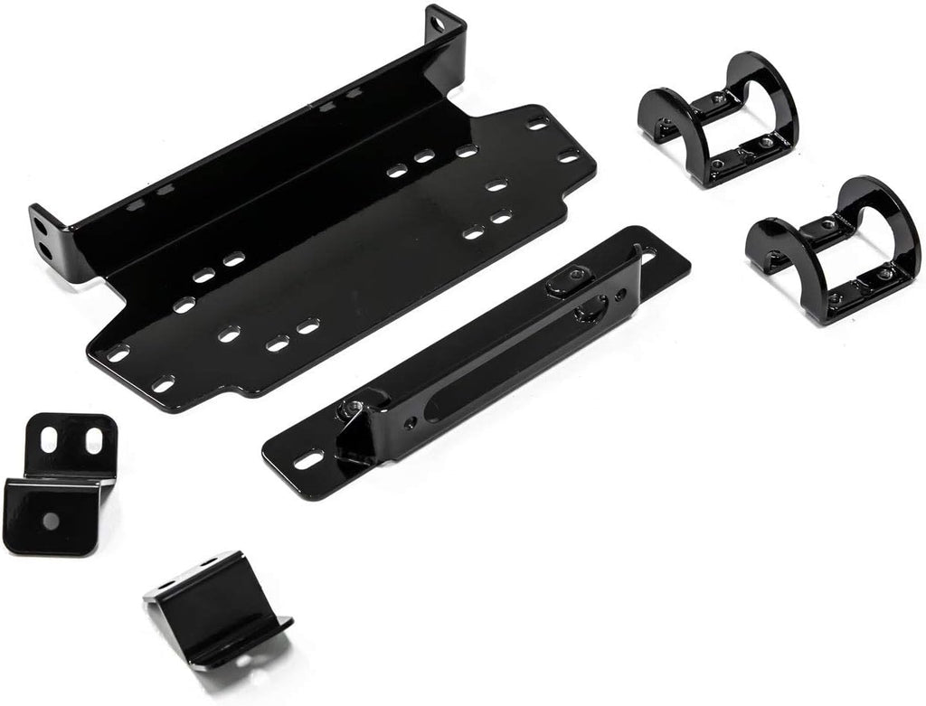 6000 lb Black Ops Winch with Heavy Duty Winch Mounting Plate Complete Kit S7237