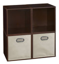4 Cubes and 2 Canvas Bins Storage Set A567407