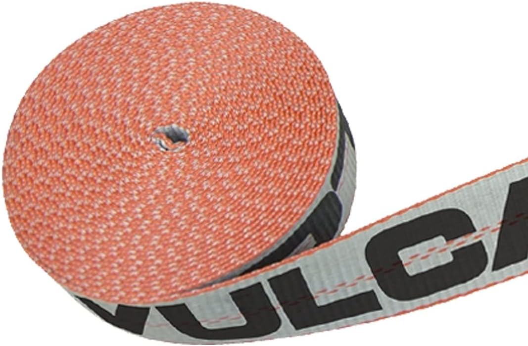 2 Inch x 30 Foot Winch Strap with Wire Hook, 4 Pack R4536