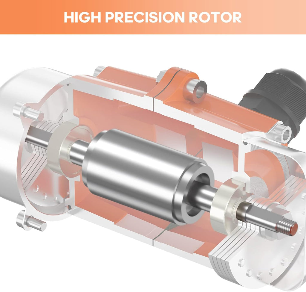 80W Concrete Vibrator Vibration Motor Single Phase AC 110V 3600RPM Aluminum Alloy Case Electric Asynchronous Vibrating Vibrators for Shaker Table Pack of 2 Y46301