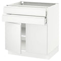 White 2 Door 2 Drawer Base Cabinet O192