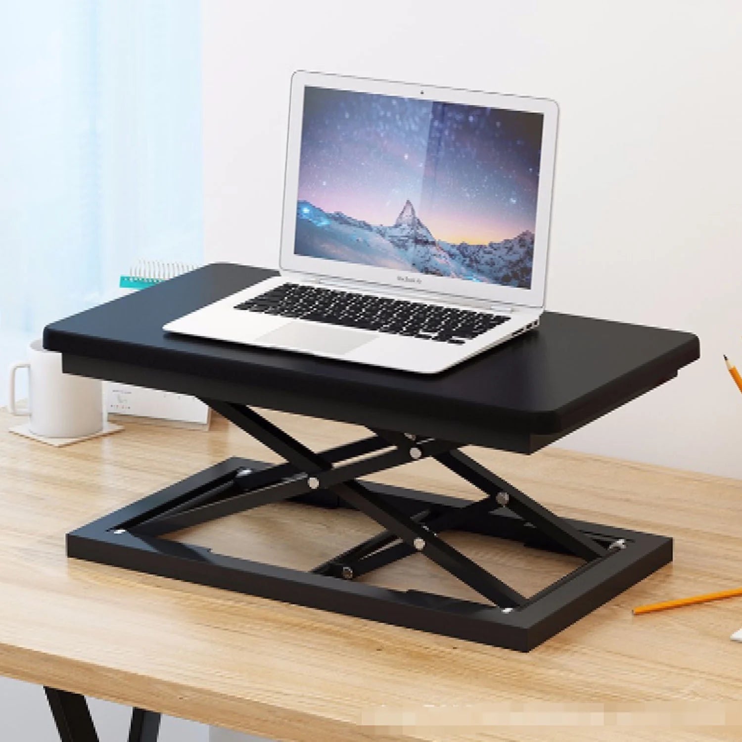 Black Adjustable Height Standing Desk Converter R92015