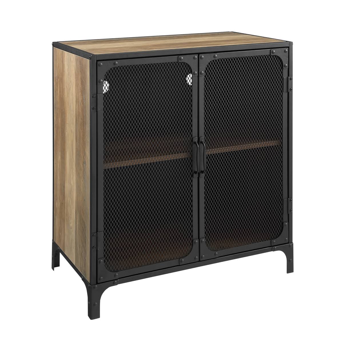 Industrial Accent Cabinet with Mesh E714216
