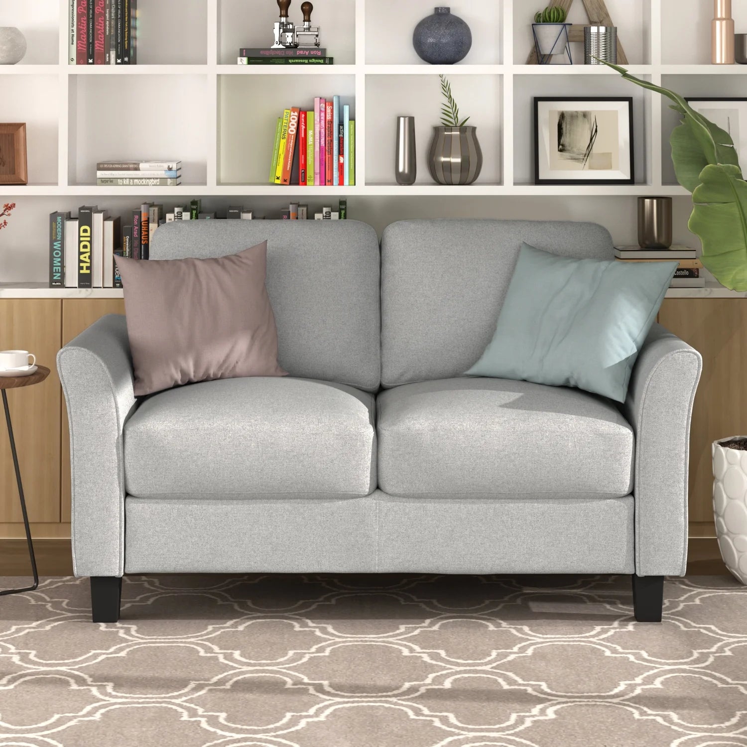 Light Gray Loveseat Sofa X652082