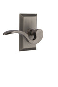 Manor Passage Door Lever Set - Antique Pewter H429