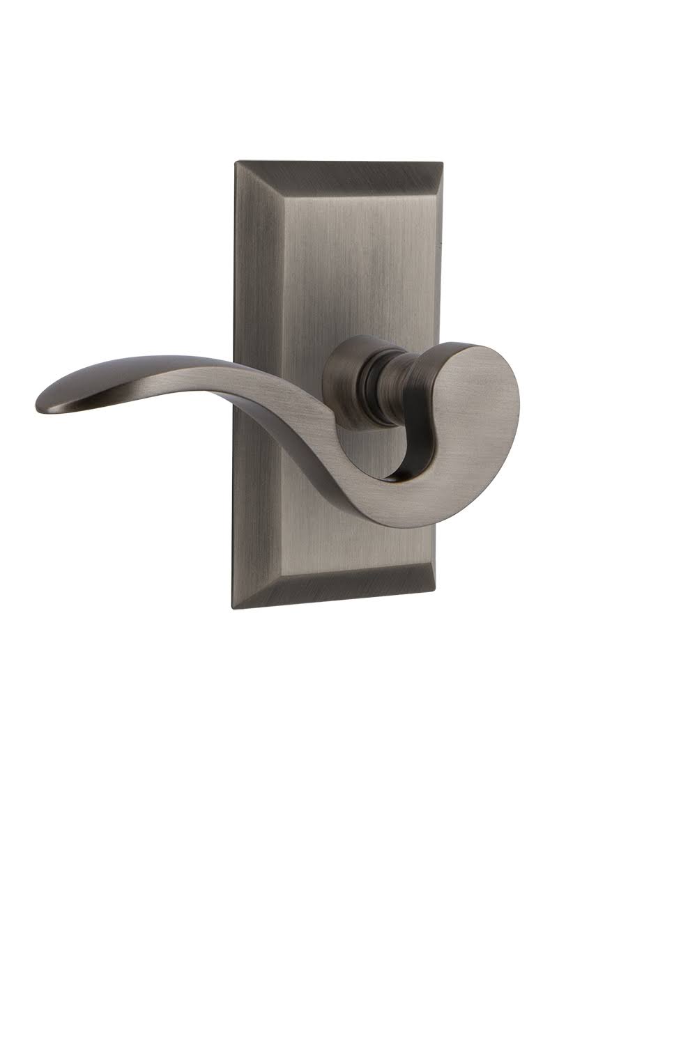 Manor Passage Door Lever Set - Antique Pewter H429