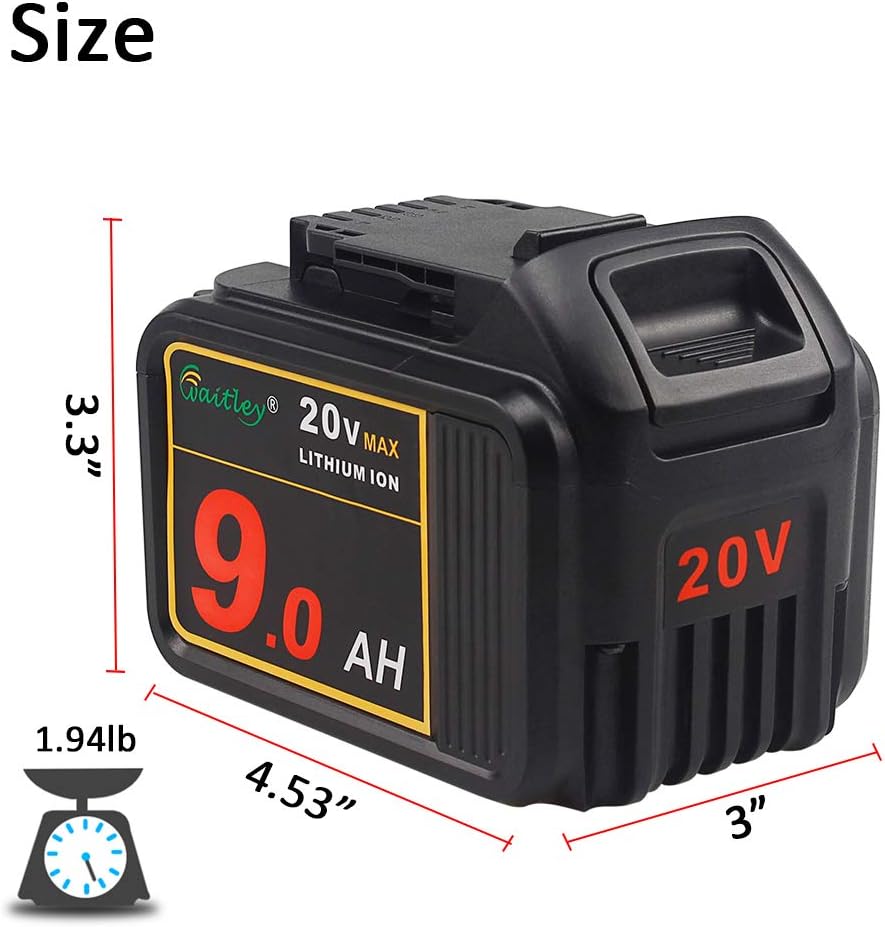 20V MAX 9.0Ah Lithium Ion Battery Pack of 2 Z13167